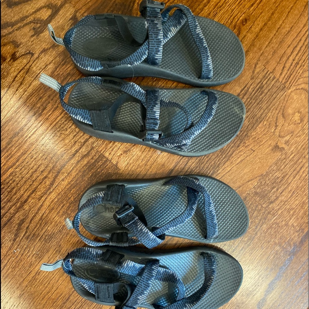 2 pairs of chacos size 5 and  size 6